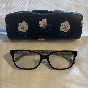 Draper James DJ5004 Black White Floral Eyeglasses Frames 54-16-140
